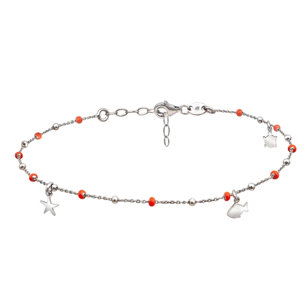 PULSERA TOBILLERA PLATA 1ª LEY RODIADA