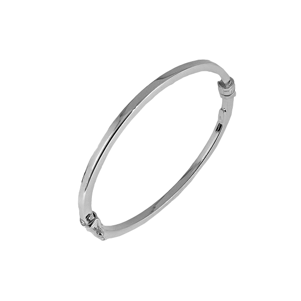 PULSERA RIGIDA TABLA BRILLO PLATA 1ª LEY
