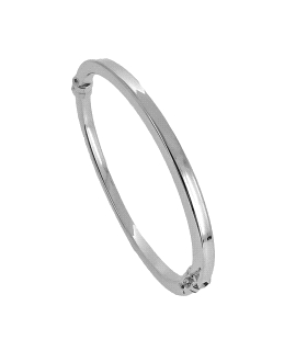 PULSERA RIGIDA TABLA BRILLO PLATA 1ª LEY