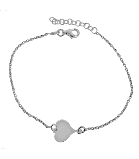 PULSERA CORAZON ENAMORADOS PLATA PRIMERA