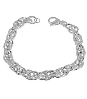 PULSERA MUJER FANTASIA PLATA 1ª LEY 19 C