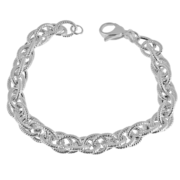 PULSERA MUJER FANTASIA PLATA 1ª LEY 19 C