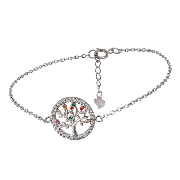 PULSERA ARBOL DE LA VIDA PLATA 1ª LEY 16