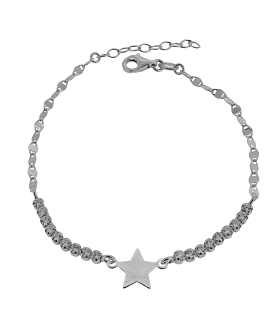 PULSERA RIVIERE PLATA 1ª LEY 17 + 3 CM.