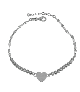 PULSERA RIVIERE PLATA 1ª LEY 17 + 3 CM.