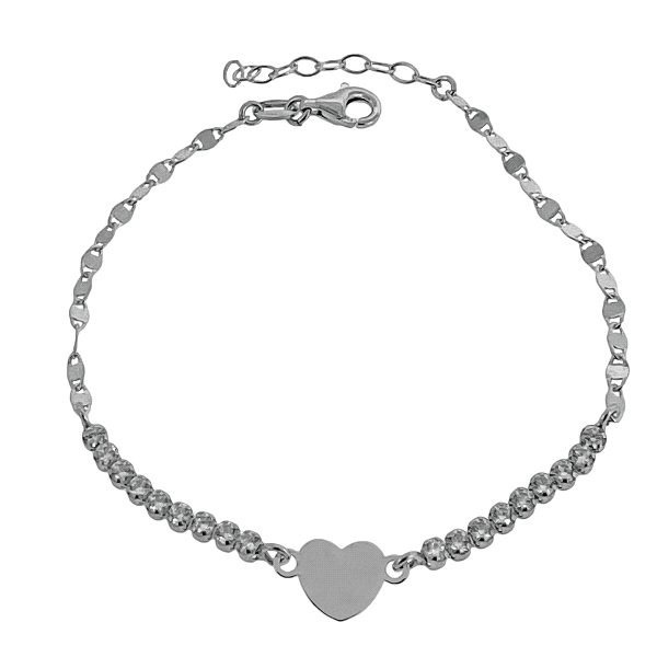 PULSERA RIVIERE PLATA 1ª LEY 17 + 3 CM.
