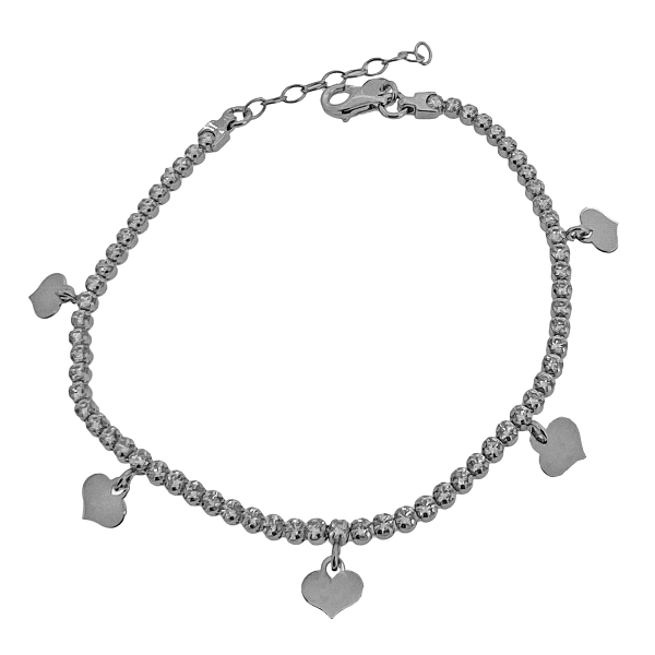 PULSERA RIVIERE PLATA 1ª LEY 17 + 3 CM.
