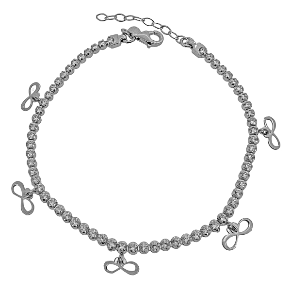 PULSERA RIVIERE PLATA 1ª LEY 17 + 3 CM.