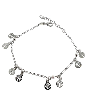 PULSERA ARBOL DE LA VIDA PLATA 1ª LEY 17