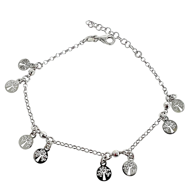 PULSERA ARBOL DE LA VIDA PLATA 1ª LEY 17