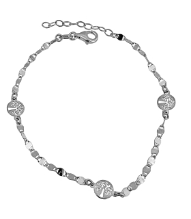 PULSERA ARBOL DE LA VIDA PLATA 1ª LEY RO