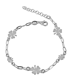 PULSERA CUATREBOL PLATA 1ª LEY RODIADA