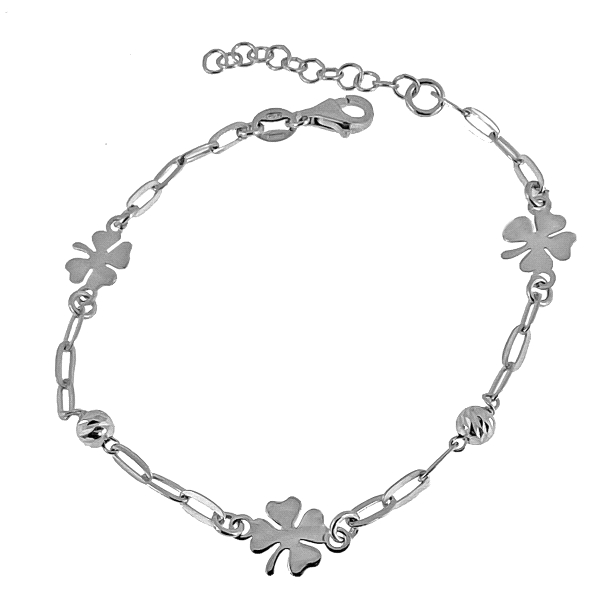 PULSERA CUATREBOL PLATA 1ª LEY RODIADA