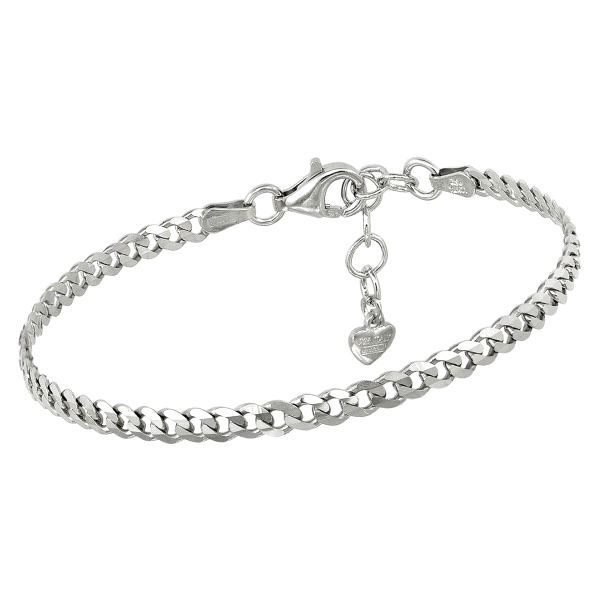 PULSERA JUVENIL PLATA 1ª LEY 15 + 3 CM.
