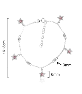 PULSERA ESTRELLA JUVENIL PLATA 1ª LEY 16