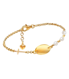 PULSERA NIÑA COMUNION PLATA 1ª LEY 14 +