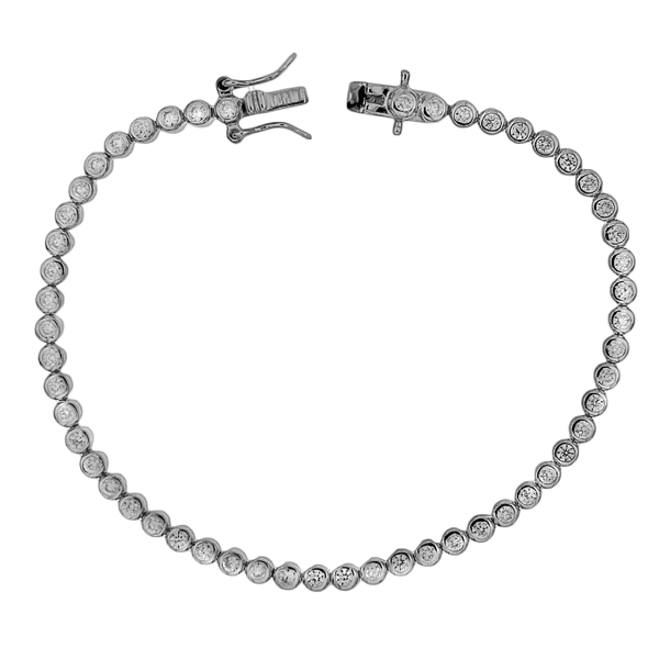 PULSERA RIVIERE MUJER PLATA 1ª LEY 16.50