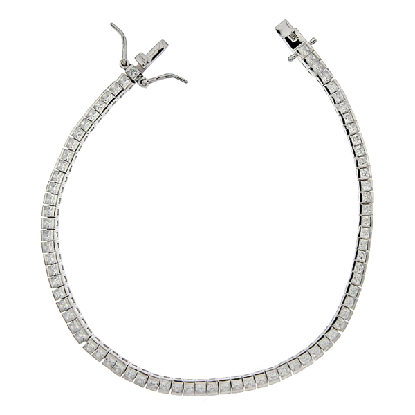 PULSERA RIVIERE MUJER PLATA 1ª LEY 18 CM