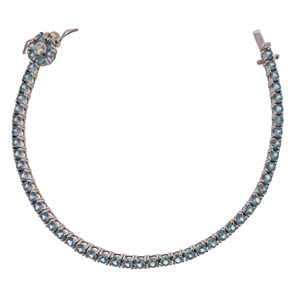 PULSERA RIVIERE PLATA PRIMERA LEY RODIO