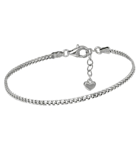 PULSERA JUVENIL PLATA 1ª LEY 15 + 3 MM.
