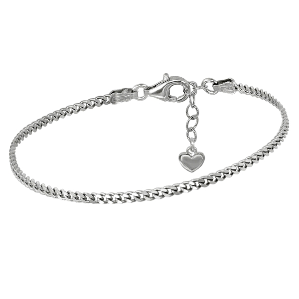 PULSERA JUVENIL PLATA 1ª LEY 15 + 3 MM.