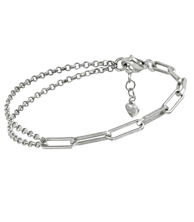 PULSERA JUVENIL PLATA 1ª LEY 15 + 3 MM.