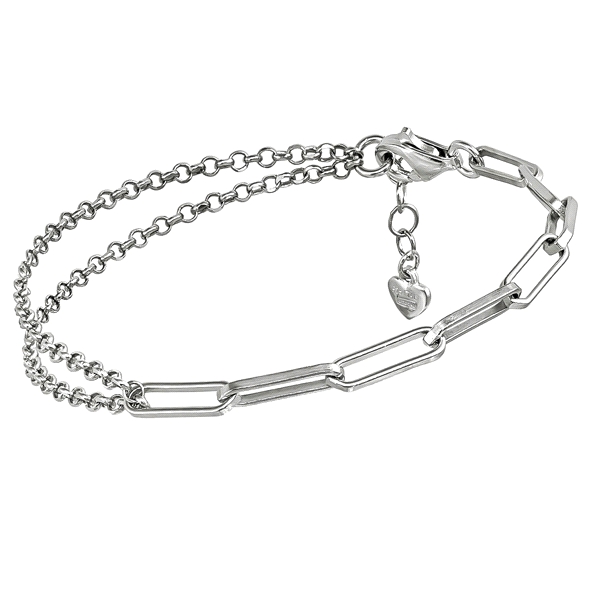 PULSERA JUVENIL PLATA 1ª LEY 15 + 3 MM.