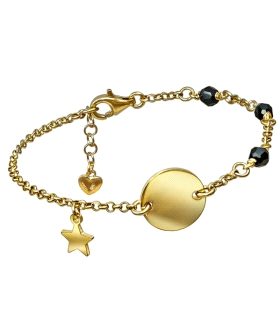 PULSERA MUJER PLATA PRIMERA LEY 15+3 CM