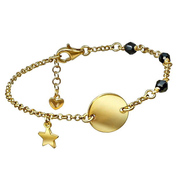 PULSERA MUJER PLATA PRIMERA LEY 15+3 CM