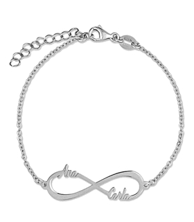 PULSERA INFINITO PLATA 1ª LEY RODIADA