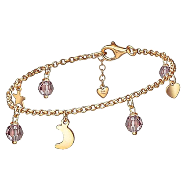 PULSERA FETICHES PLATA PRIMERA LEY 15+3