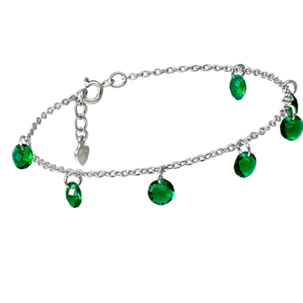 PULSERA MUJER PLATA PRIMERA LEY 16+4 CM