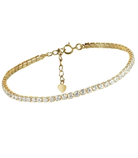 PULSERA RIVIERE PLATA PRIMERA LEY 18+4CM