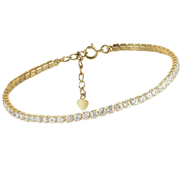 PULSERA RIVIERE PLATA PRIMERA LEY 18+4CM