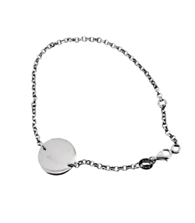 PULSERA PLATA 1ªLEY MOTIVO REDONDO 18-16