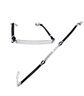 PULSERA HOMBRE PLATA PRIMERA LEY 18+3 CM