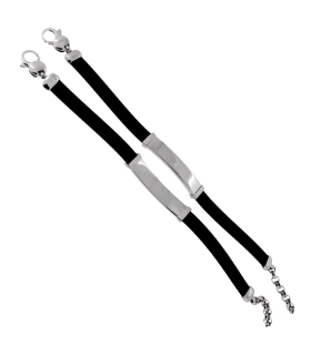 PULSERA HOMBRE PLATA PRIMERA LEY 21 CM.