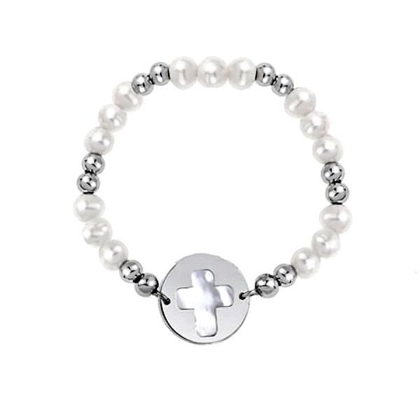 PULSERA COMUNION PLATA PRIMERA LEY CRUZ