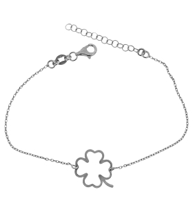 PULSERA MUJER PLATA PRIMERA LEY 17+3 CM.