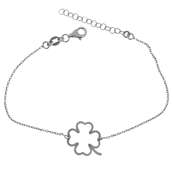PULSERA MUJER PLATA PRIMERA LEY 17+3 CM.