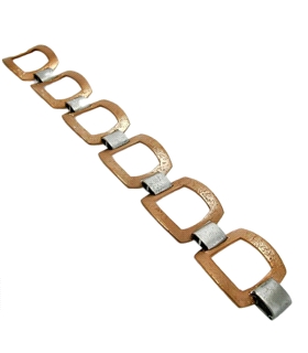 PULSERA MUJER PLATA PRIMERA LEY 19 CM