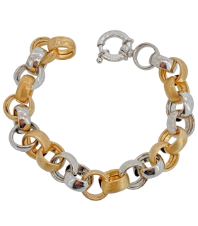 PULSERA MUJER PLATA PRIMERA LEY 20 CM.