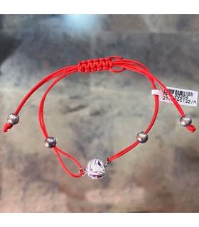 PULSERAS MACRAME BOLA RESINA PLATA 1ªLEY