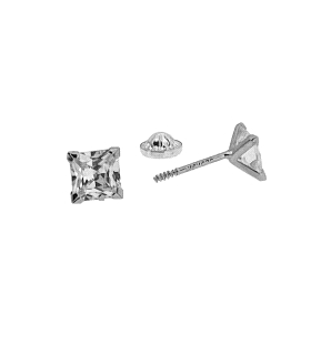 PENDIENTE UNISEX PLATA 1ª LEY 5.50 X 5.5