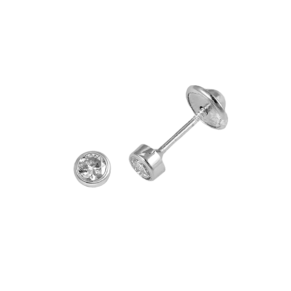 PENDIENTES NIÑA UNISEX PLATA 1ª LEY 3 MM