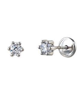 PENDIENTE UNISEX PLATA 1ª LEY 4 MM