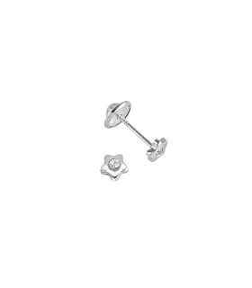 PENDIENTES NIÑA FLOR PLATA PRIMERA LEY 3