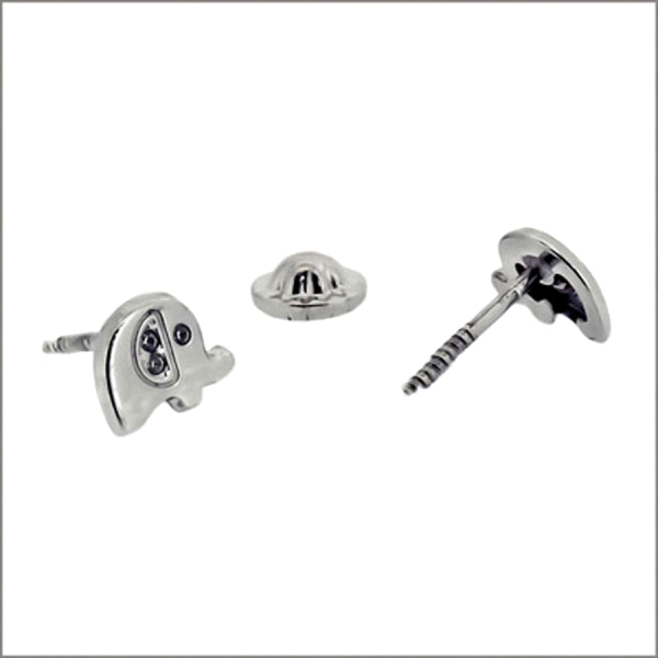 PENDIENTE ELEFANTE ZIRCONITAS PLATA 1ª L