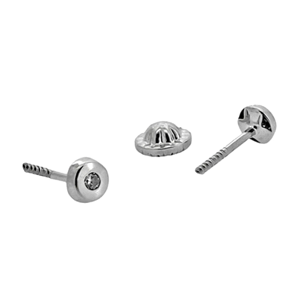 PENDIENTE UNISEX PLATA 1ª LEY 3.50 MM