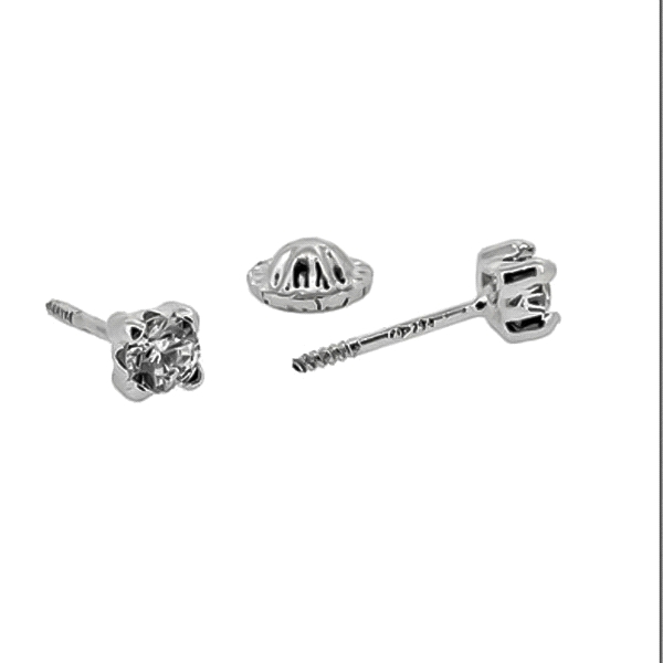 PENDIENTE UNISEX CIRCONITAS PLATA 1ª LEY